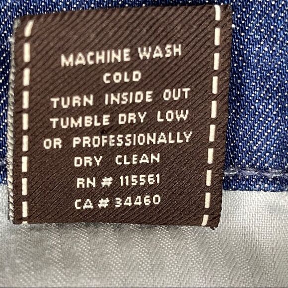 7FAM Jeans Flip Flop Dark Wash Flare Crystal Paint Splatter Women's 25 HEMMED - Picture 7 of 11